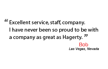 Jennifer made me feel like Hagerty, and their reps, know and understand car collectors and enthusiasts.  She quickly and thoroughly understood my situation and was willing to accommodate my needs.  Hagerty seems to be everything they claim to be.   -David Ray from Brighton, Colorado
