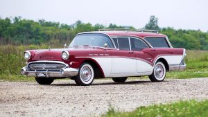 1957 buick century wagon front three-quarter