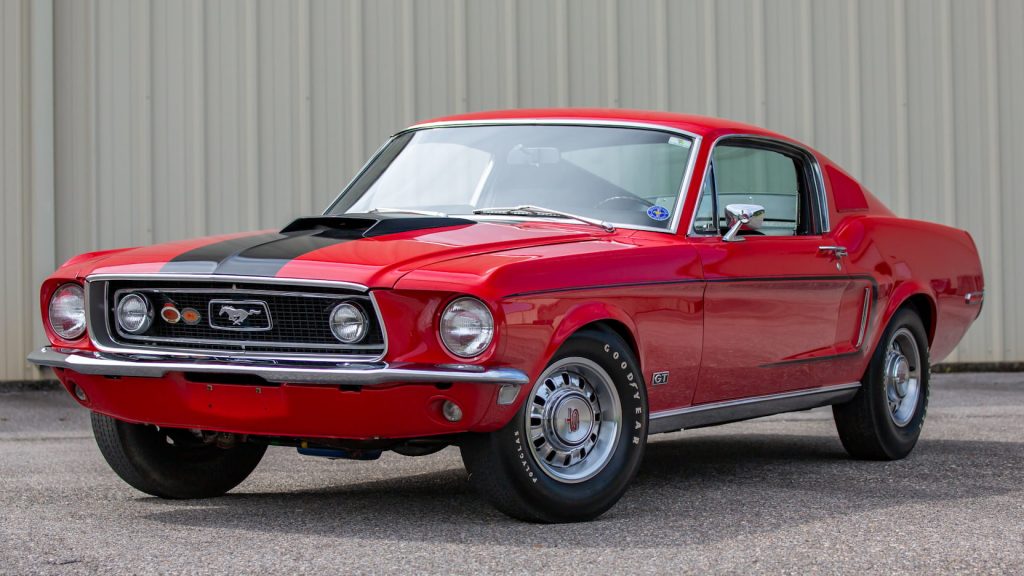 1968 Ford Mustang GT Fastback Front Three-Quarter