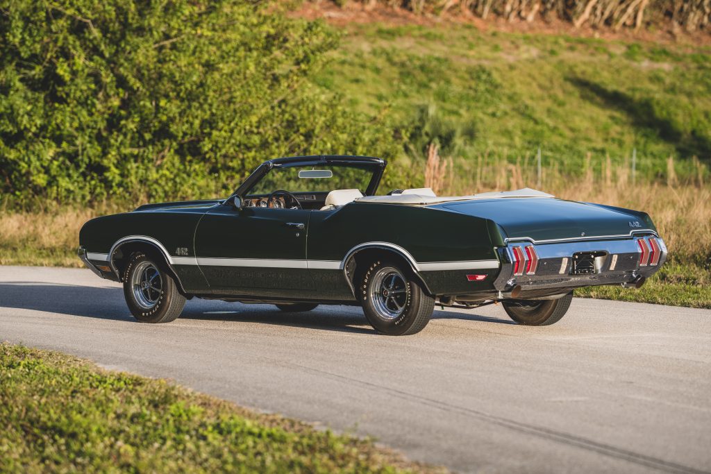 1970 Oldsmobile 442 Convertible Rear Three-Quarter