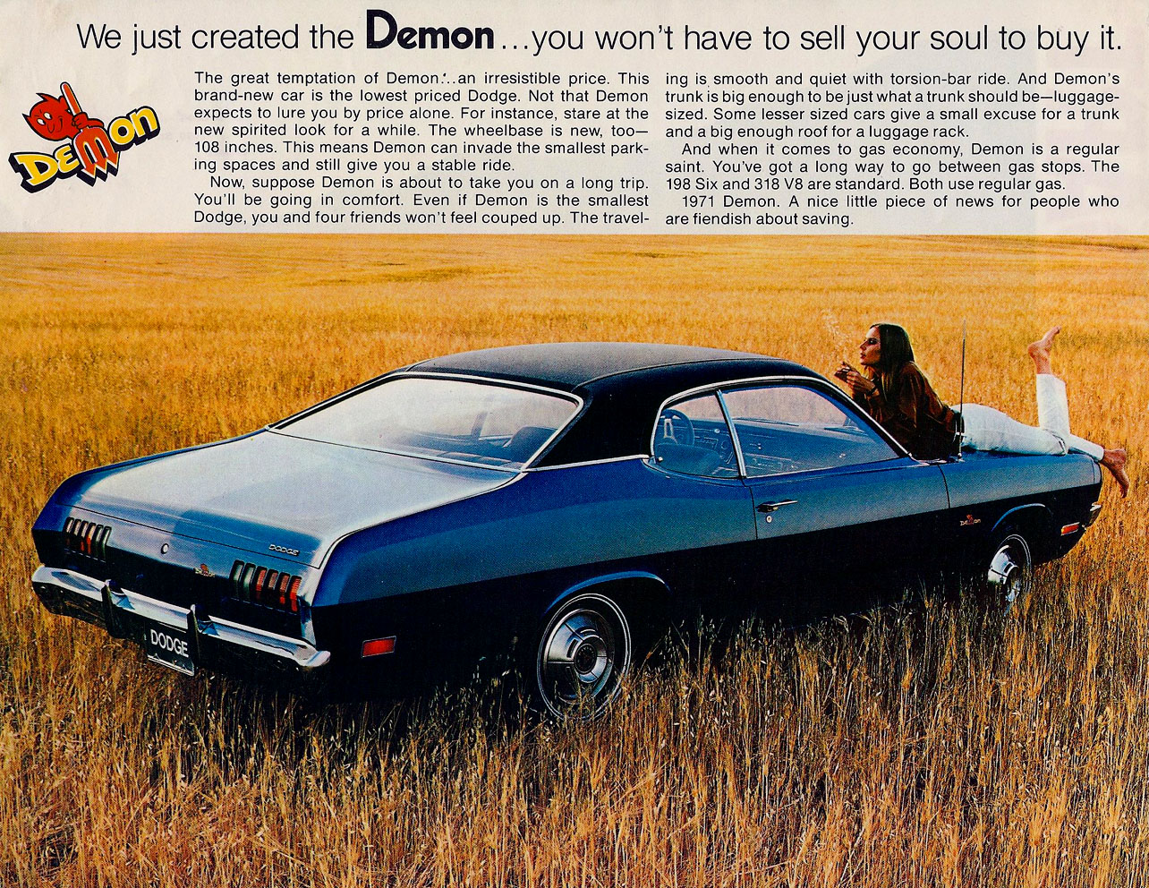 1971 Dodge Dart Demon ad