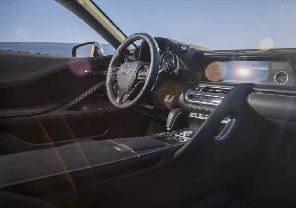 2021 Lexus LC Black Interior Angle Front