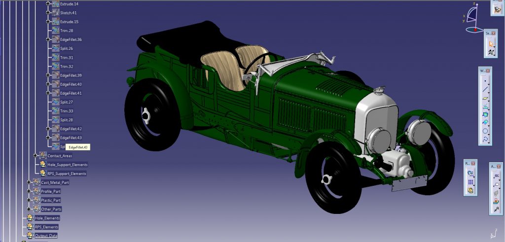 Bentley Birkin Blower digitized render