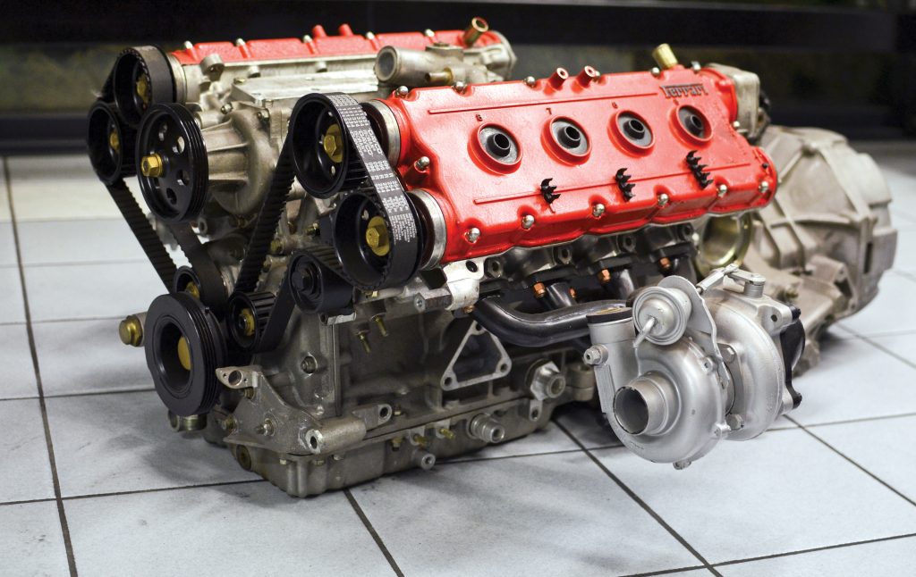 Ferrari F121 A twin turbo V8 prototype engine