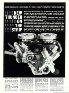 413 Dodge Max Wedge Ram Charger ad
