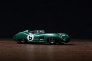 Aston Martin Race Car Model Miniature Front Three-Quarter
