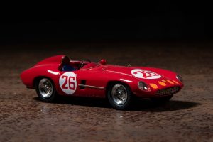 Ferrari Race Car Model Miniature Front Three-Quarter