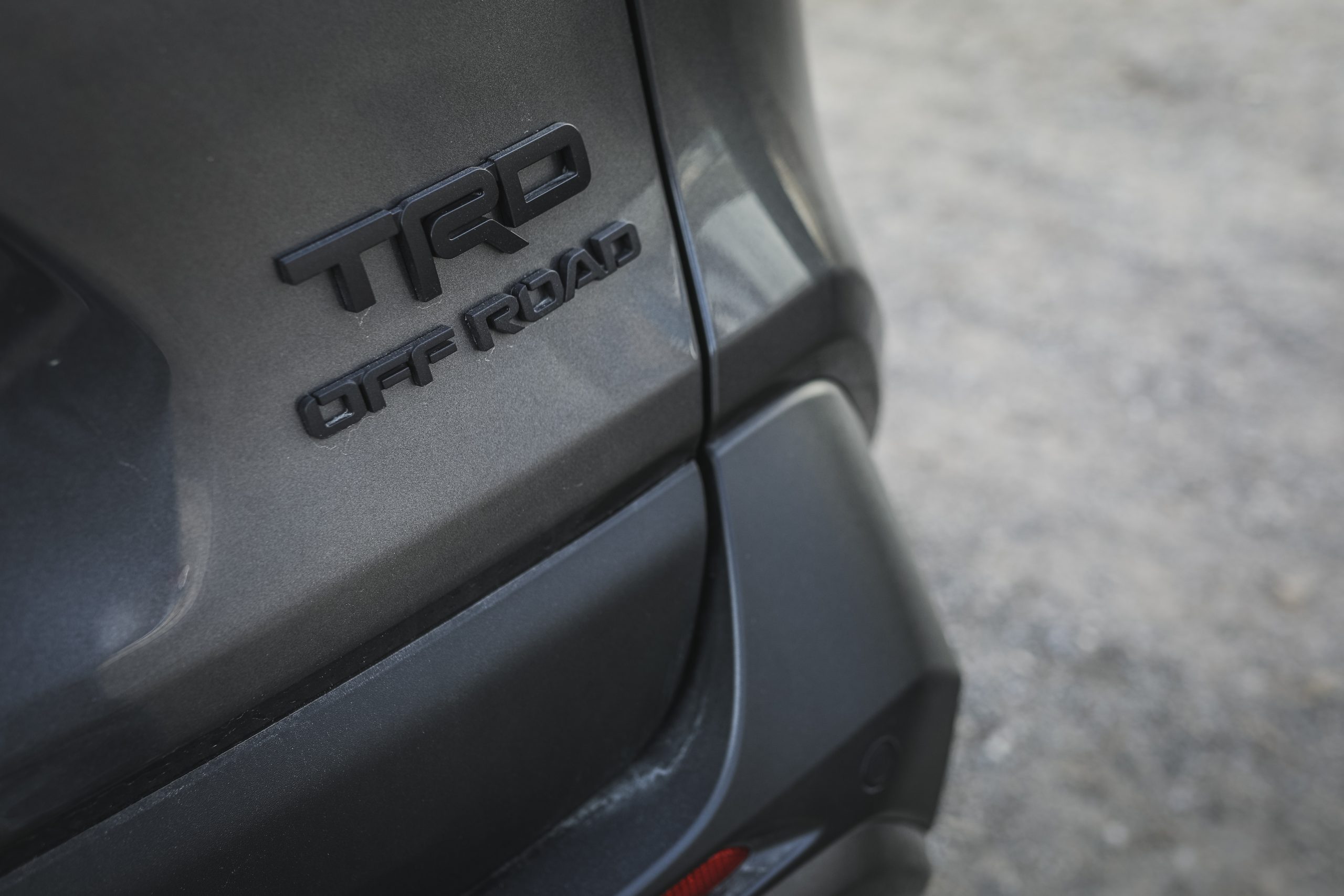 2020 Toyota RAV4 TRD Off-Road SUV rear badge passenger side