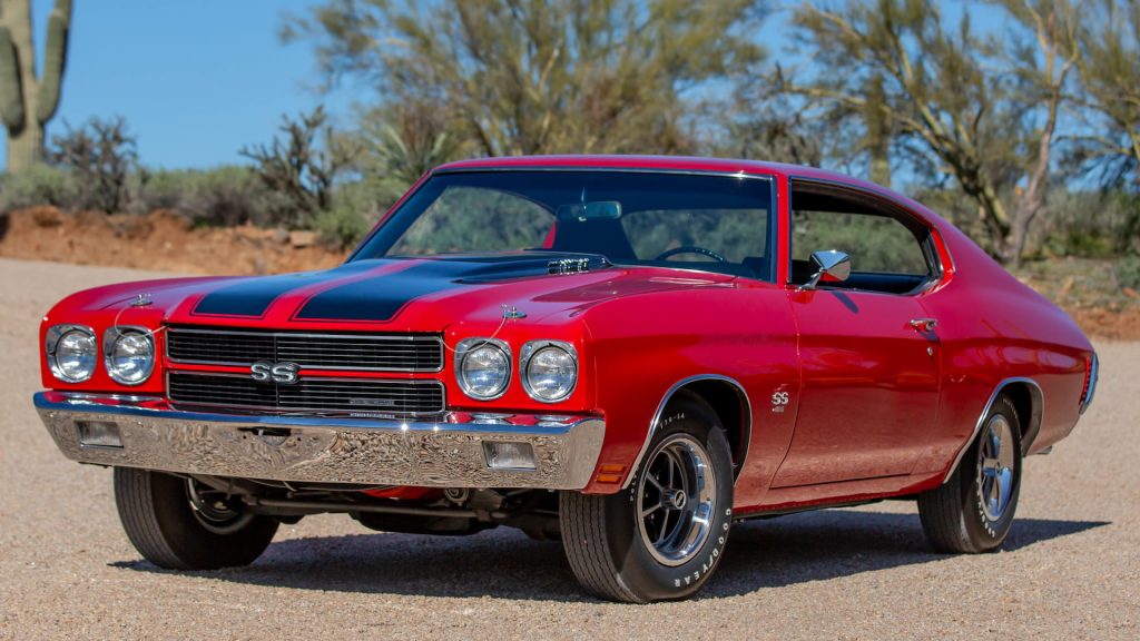 1970 chevrolet chevelle front three-quarter