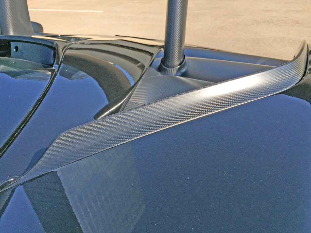 2019 McLaren Senna rear carbon fiber details