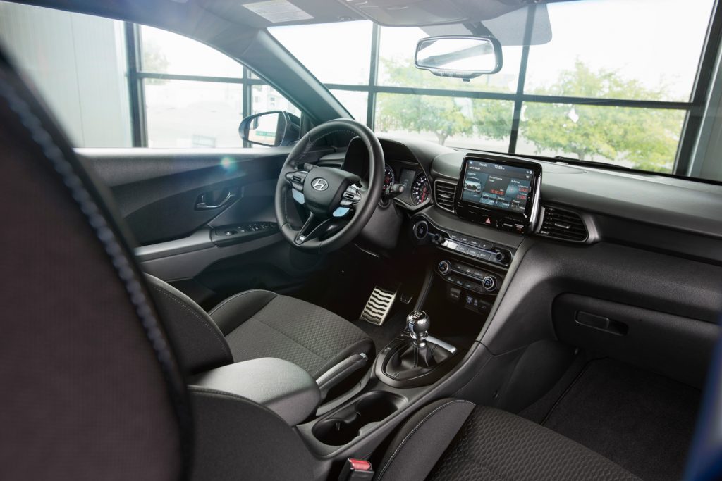 Hyundai Veloster N interior manual transmission