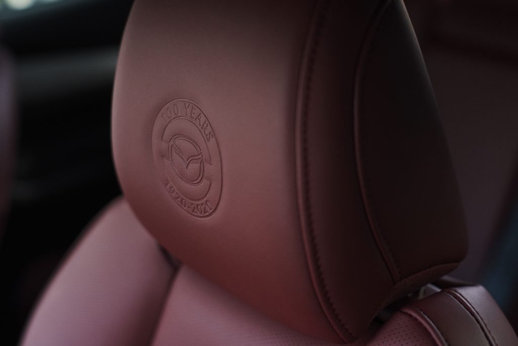 Mazda's 100th Anniversary Mazda3 seat detail