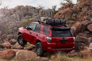 2020 Toyota 4Runner Venture Edition rear three-quarter off-road action