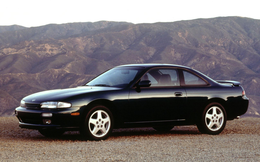 1995 Nissan 240sx front three-quarter in Black